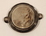 Vintage Mexican Mayan Calendar Two Slot .925 Sterling Silver Metal Cigarette Ashtray