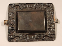 Vintage Peru Peruvian Incan Alpaca Copper and Silver Metal Cigarette Ashtray
