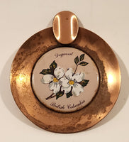Vintage Dogwood British Columbia Copper Metal Cigarette Ashtray