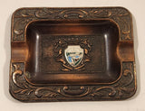 Vintage Radium Hot Springs B.C. Canada Copper Metal Cigarette Ashtray