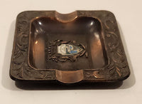 Vintage Radium Hot Springs B.C. Canada Copper Metal Cigarette Ashtray