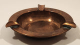 Vintage Three Slot Copper Metal Cigarette Ashtray