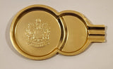 Vintage King Chromeware Canada Coat of Arms Metal Cigarette Ashtray Coaster