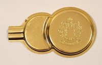 Vintage King Chromeware Canada Coat of Arms Metal Cigarette Ashtray Coaster