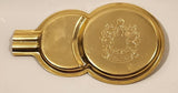 Vintage King Chromeware Canada Coat of Arms Metal Cigarette Ashtray Coaster