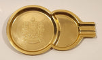 Vintage King Chromeware Canada Coat of Arms Metal Cigarette Ashtray Coaster