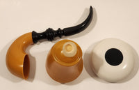 1974 Avon Calabash Tobacco Pipe Shaped Decanter After Shave Plastic Bottle