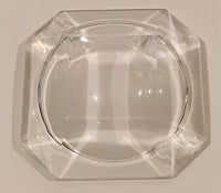 Vintage Val St. Lambert 2 3/4" Crystal Glass Cigarette Ashtray Signed