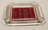 Vintage Schwann Bros. Excavating Sand Gravel Crushing Biggar Saskatchewan Glass Ashtray