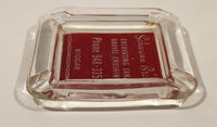 Vintage Schwann Bros. Excavating Sand Gravel Crushing Biggar Saskatchewan Glass Ashtray
