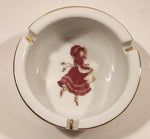 Vintage 1981 Designers Collection Holly Hobbie A Christmas Keepsake Genuine Porcelain Cigarette Ashtray Made Japan