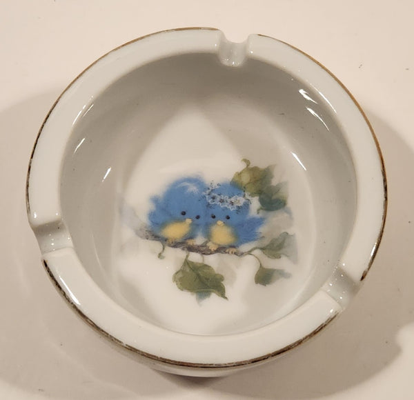 Vintage 1979 Designers Collection Bluebird Fine Porcelain Cigarette Ashtray Made Japan