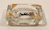 Vintage Berlin Germany Coat of Arms Clear Glass Cigarette Ashtray