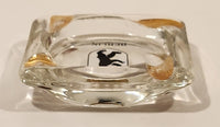 Vintage Berlin Germany Coat of Arms Clear Glass Cigarette Ashtray