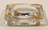 Vintage Berlin Germany Coat of Arms Clear Glass Cigarette Ashtray