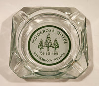 Vintage Ponderosa Motel Winnemucca Nevada Clear Glass Cigarette Ashtray