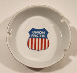 Vintage Union Pacific Railroad White Porcelain Ashtray