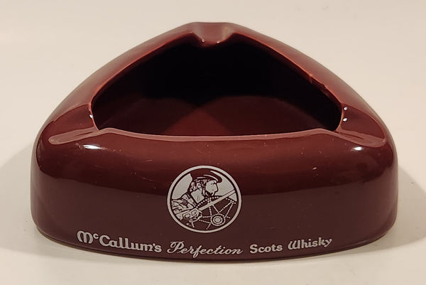 Vintage Wade England McCallum's Perfection Scots Whiskey Red Triangular Ashtray