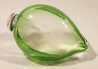Swan Bird Green Art Glass Candy Dish