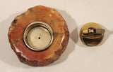 Vintage 1960s Romano Bianchi Hand Made Heavy Red Alabaster Stone Table Lighter