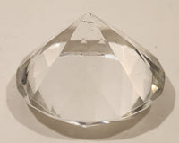 Vintage Mid Century Diamond Shaped Glass Paperweight