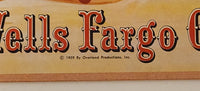 Vintage 1959 Milton Bradley Wells Fargo Game Board Game In Box Incomplete