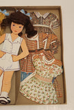 Rare Vintage DJE Toys 3 Big Dolls Dress Up Game In Box