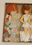 Rare Vintage DJE Toys 3 Big Dolls Dress Up Game In Box