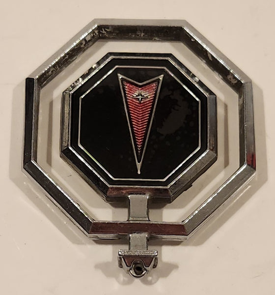 Vintage 1977-1980 Pontiac Catalina Octagon Shaped Metal Hood Ornament Emblem Badge 2 3/4"