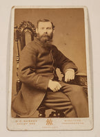 Antique Late 1880s 1890s Wm. C. Murphy Black and White Photograph of Man