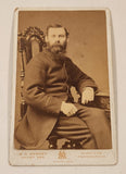 Antique Late 1880s 1890s Wm. C. Murphy Black and White Photograph of Man