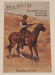 The Marlin Fire Arms Co. Marlin Big Game Rifles .22 Rifles Shotgun New Haven Conn. Frederic Remington Tin Metal Sign