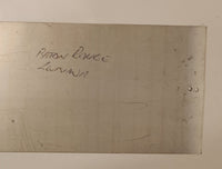 Rare Vintage Exxon Dealer Southdown Exxon Carl Marriwether Baton Rouge Louisiana 7 1/2" x 40 1/4" Metal Sign