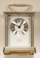 Vintage Hermle Quartz 5" Tall Brass Carriage Clock Made in Germany