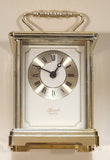 Vintage Hermle Quartz 5" Tall Brass Carriage Clock Made in Germany