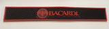 2008 Bacardi Rum Bat Logo Black and Red Heavy Rubber Drink Spill Mat