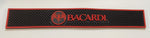 2008 Bacardi Rum Bat Logo Black and Red Heavy Rubber Drink Spill Mat