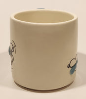 Rare Hallmark Peanuts Linus and Snoopy with Blue Blanket White Ceramic Coffee Mug Cup
