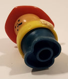 Shelcore FD Fire Department Red Helmet Yellow Shirt Blue Pants 2 3/4" Tall Plastic Toy Figure