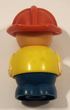 Shelcore FD Fire Department Red Helmet Yellow Shirt Blue Pants 2 3/4" Tall Plastic Toy Figure