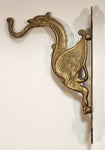Dragon Coat Jacket Towel Keys Brass Metal Wall Hanger
