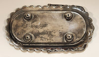 Vintage 1921-1947 E & J Leek EPNS Small Silverplated Tray with Handle Made in England