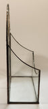 Vintage Art Deco Orange Yellow White 10 1/4" Tall Leaded Frosted and Stained Glass Mail Holder Letter Box