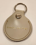 Vintage Salesman Sample No. V 863 Grey Leather Fob Keychain Ring