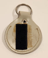 Vintage Salesman Sample No. V 863 Grey Leather Fob Keychain Ring
