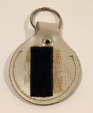 Vintage Salesman Sample No. V 863 Grey Leather Fob Keychain Ring