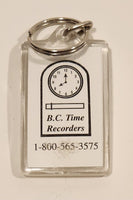 B.C. Time Recorders Acrylic Fob Keychain Ring