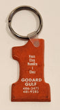 Vous Etes Numero 1 Chez Godard Gulf Orange Rubber #1 Shaped Fob Keychain Ring
