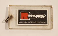 Vintage Romaniuk Your Key To Driving Excellence Leduc Alberta Acrylic Fob Keychain