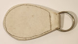 Vintage Mitzi Cotton Exchange White Leather Fob Keychain Ring
